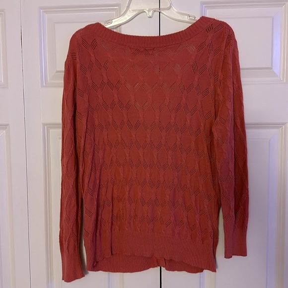 Bushwacker pink knit button down cardigan sweater - Picture 8 of 11